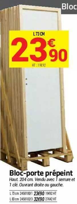 bloc-porte prépeint
