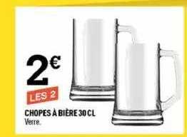 chopes à bières 30 cl