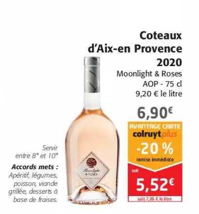 coteaux d'aix-en-provence 2020