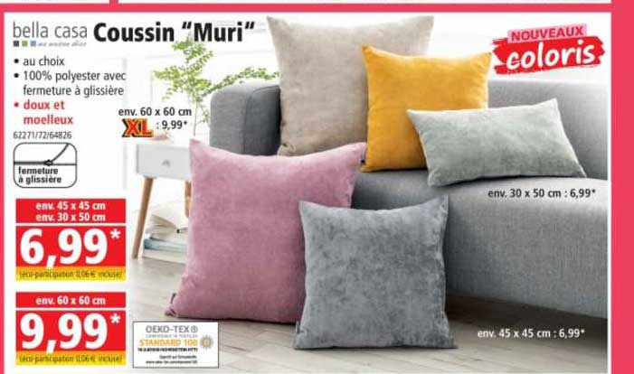 Coussin "muri" Bella Casa