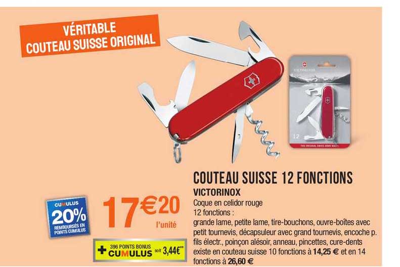 Couteau Suisse 12 Fonctions Victorinox
