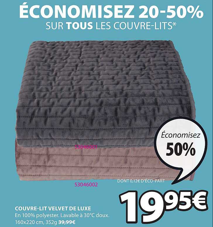 couvre-lit velvet de luxe