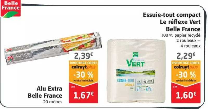 essuie-tout compact le réflexe vert belle france