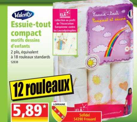 essuie-tout compact valenty