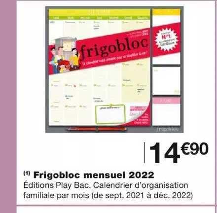 Frigobloc Mensuel 2022