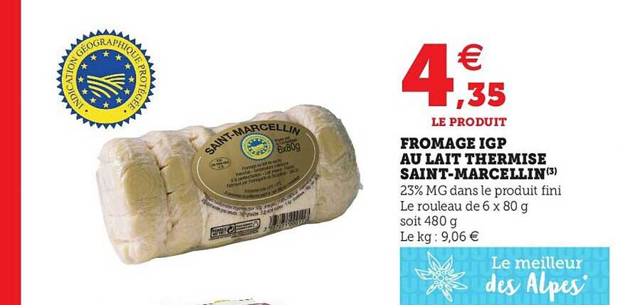 fromage igp au lait thermisé saint-marcellin