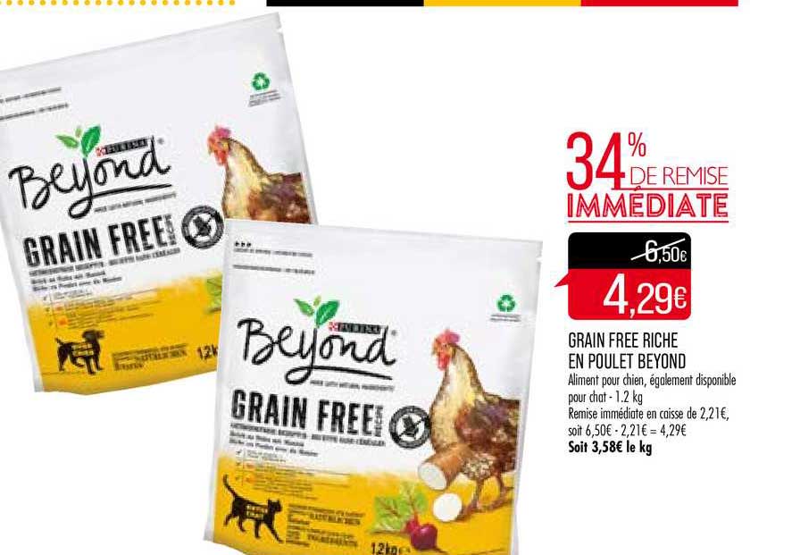 grain free riche en poulet beyond 34% de remise immédiate