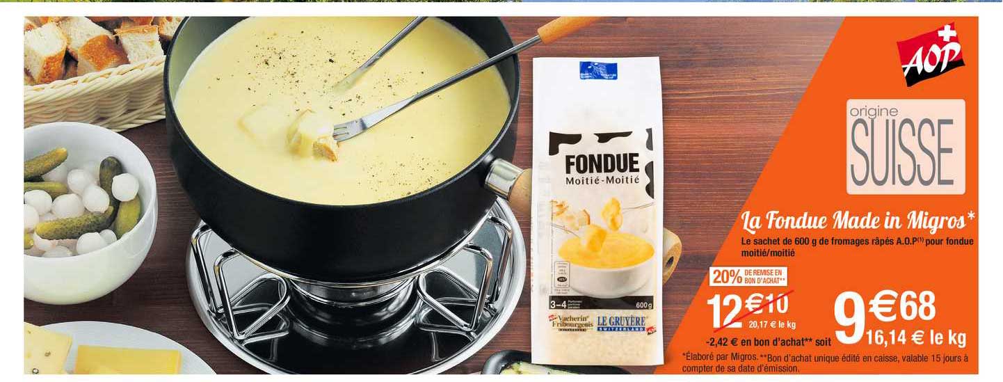 la fondue made in migros