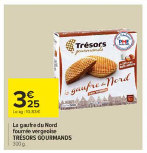 la gaufre du nord fourrée vergeoise trésors gourmands