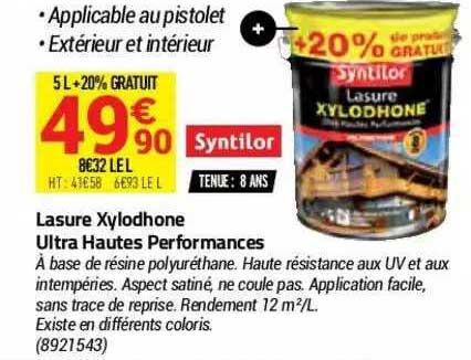 lasure xylodhone ultra hautes performances syntilor
