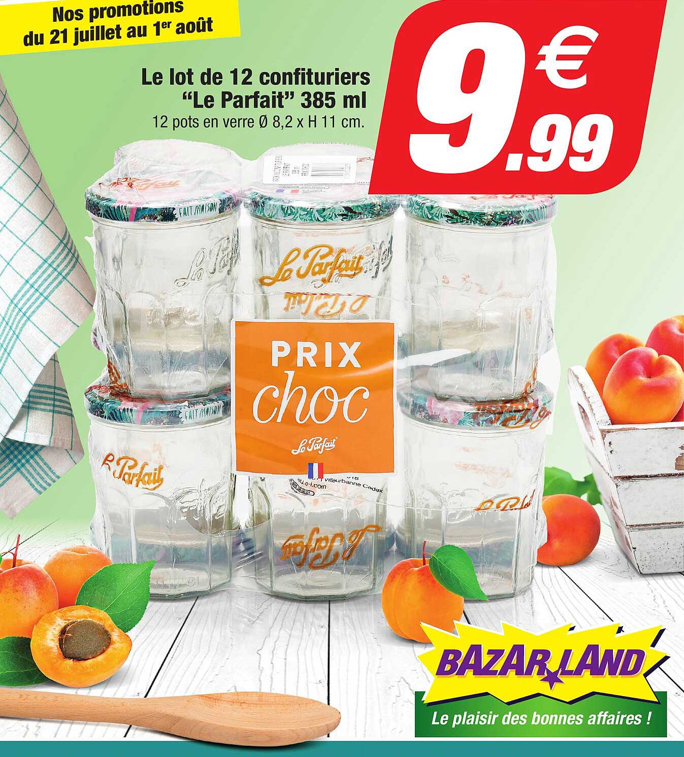 Le Lot De 12 Confituriers "le Parfait" 385 Ml