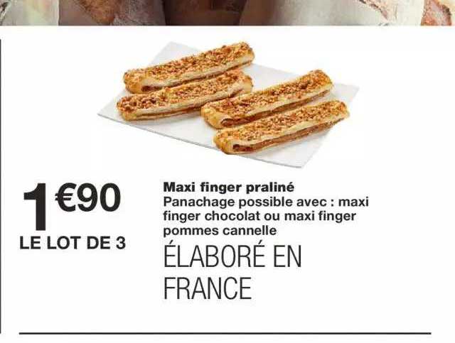 maxi finger praliné