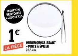 Miroir Grossisant + Pince à épiler
