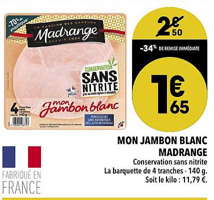 mon jambon blanc madrange