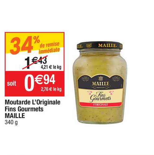 Moutarde L'originale Fins Gourmets Maille