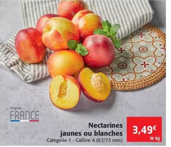 Nectarines Jaunes Ou Blanches