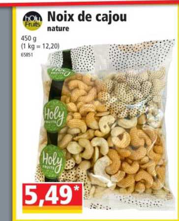 noix de cajou nature holy fruits