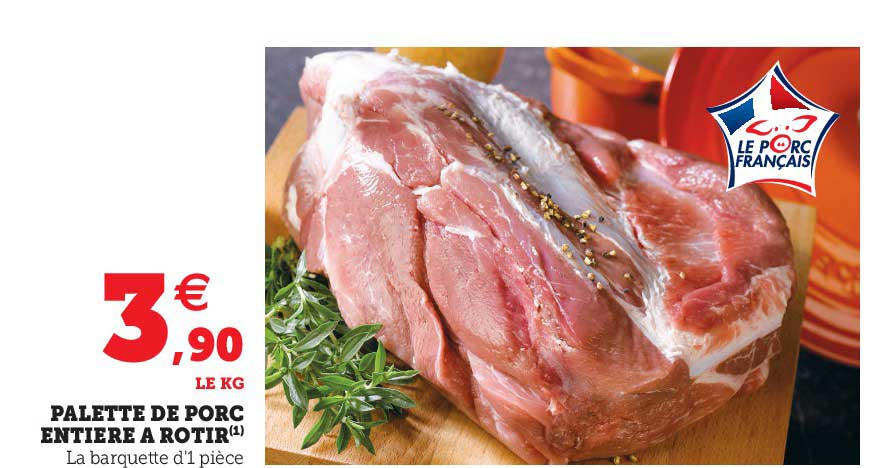 Palette De Porc Entière à Rôtir