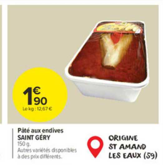 pâté aux endives saint  géry