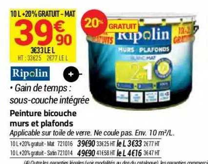 Peinture Bicouche Murs Et Plafonds Ripolin