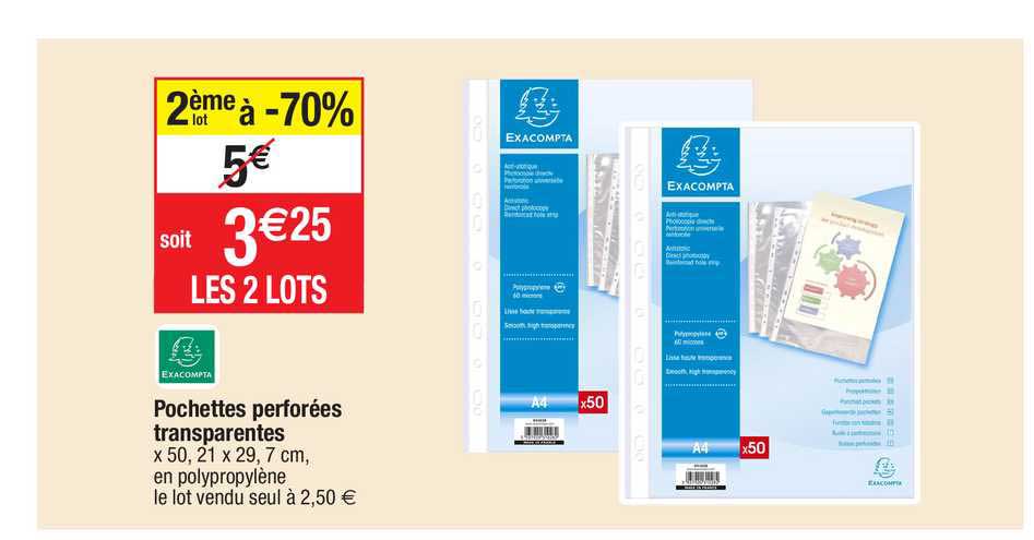 Pochettes Perforées Transparentes