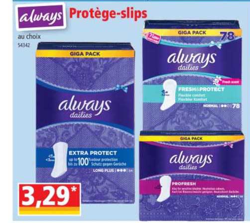 protège-slips always