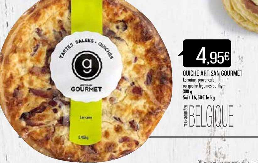 quiche artisan gourmet