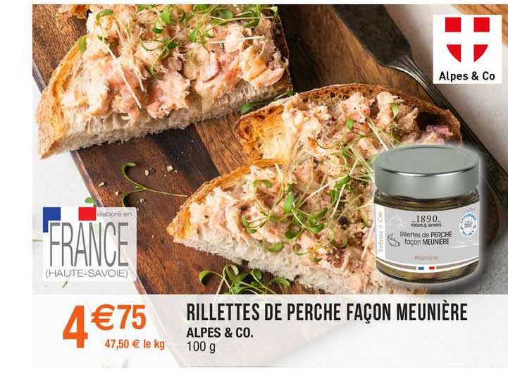 rillettes de perche façon meunière alpes & co.