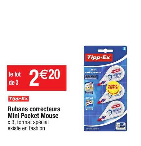 rubans correcteurs mini pocket mouse tipp-ex