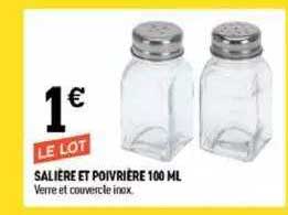 salière et poivrière 100 ml