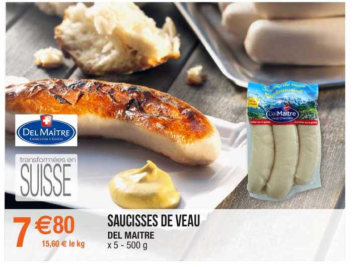 saucisses de veau del maître