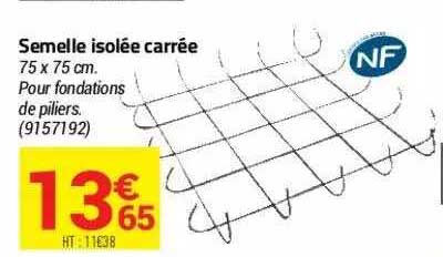 semelle isolée carrée