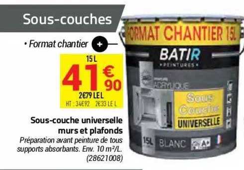 sous-couche universelle murs et plafonds