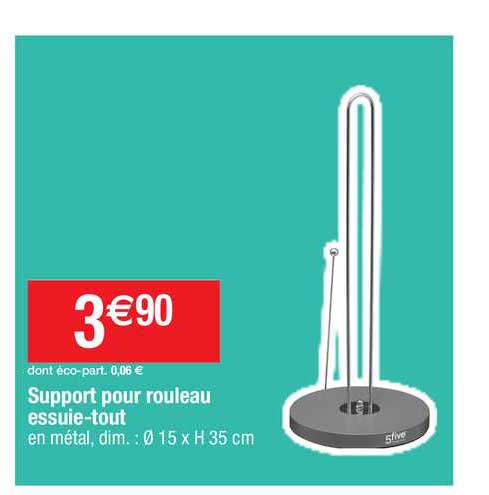 support pour rouleau essuie-tout