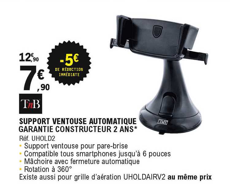 Support Ventouse Automatique Tnb