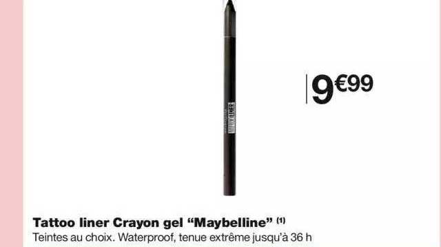 tatoo liner crayon gel "maybelline"