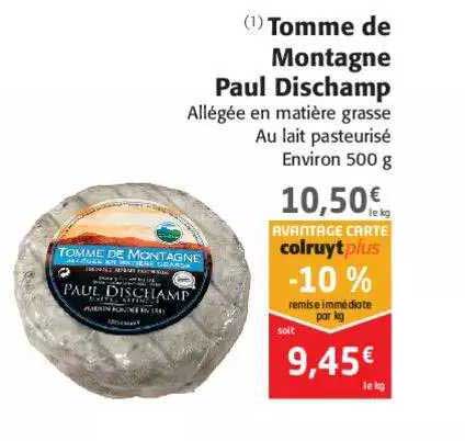 Tomme De Montagne Paul Dischamp