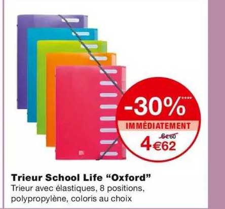 trieur school life "oxford" -30% immédiatement