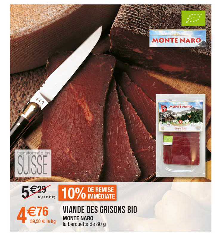 viande des grisons bio monte naro