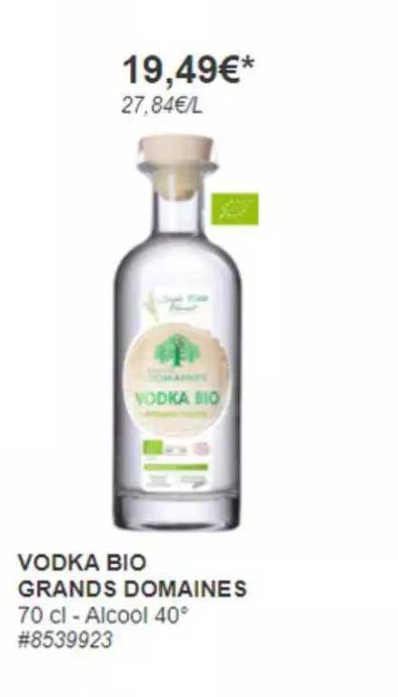 vodka bio grands domaines
