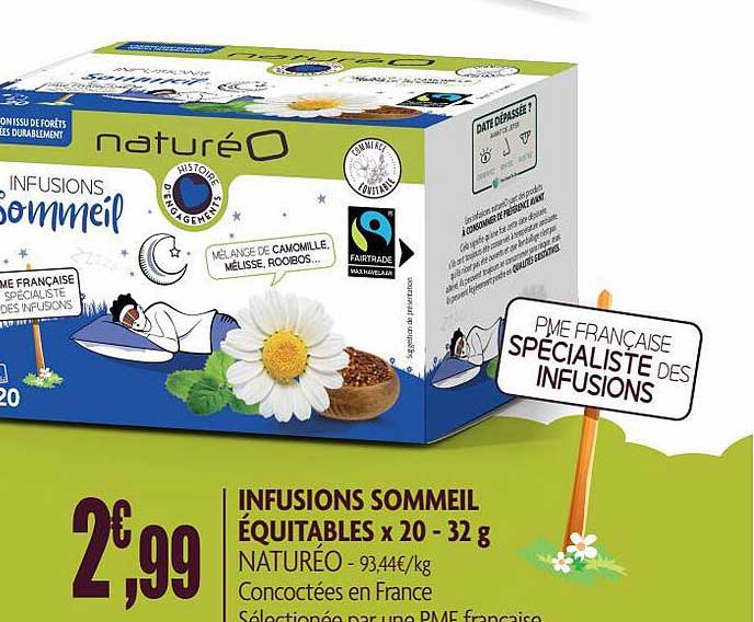infusion sommeil équitable x 20 naturéo - 32 g