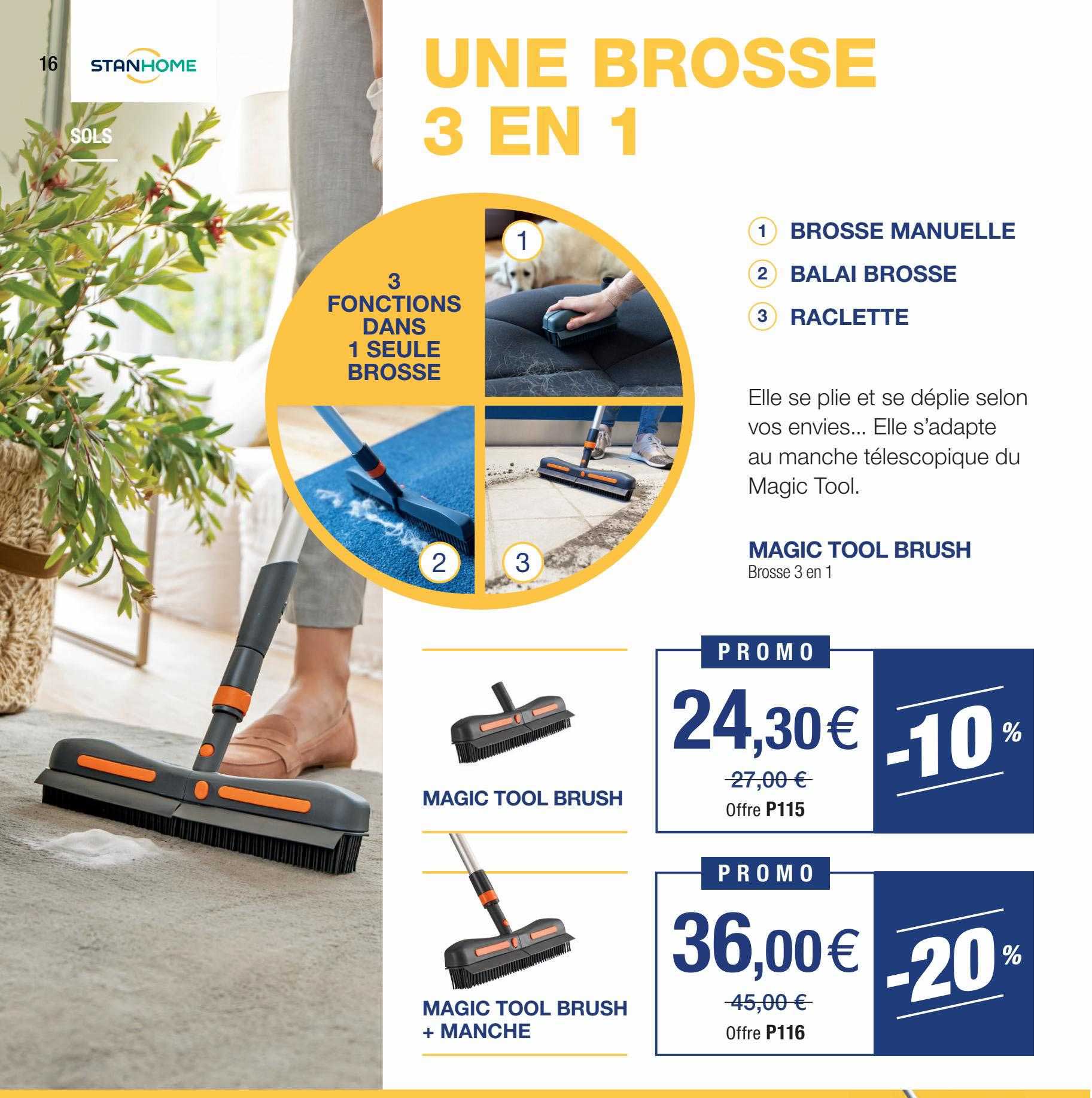 magic tool brush, magic tool brush + manche