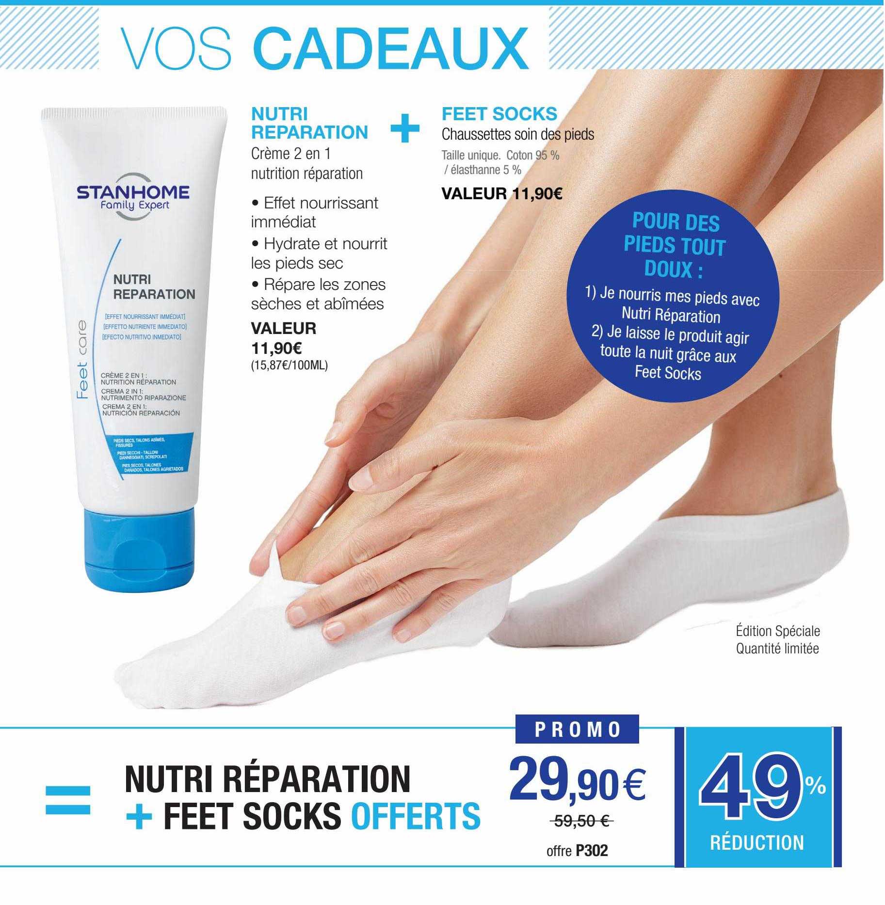 nutri réparation + feet socks