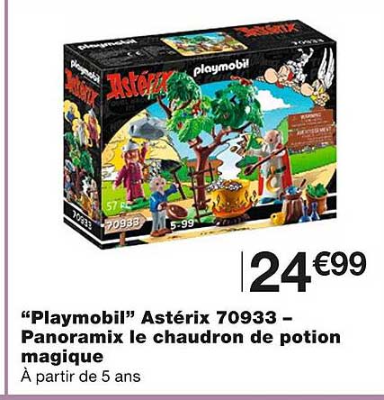 "playmobil" astérix 70933 - panoramix le chaudron de potion magique