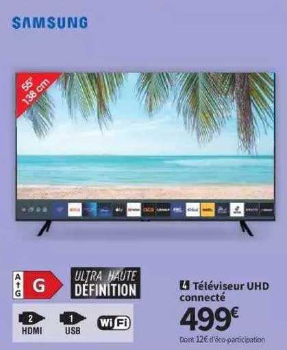 télévision uhd connecté samsung