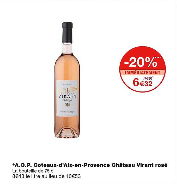 a.o.p. coteaux-d'aix-en-provence château virant rosé