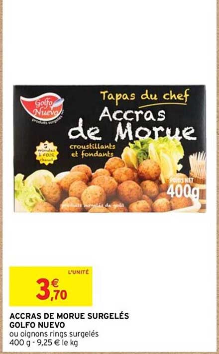 accras de morue surgelés golfo nuevo