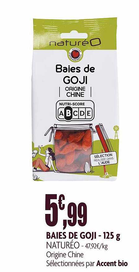 baies de goji naturéo - 125 g