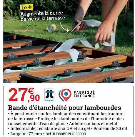 bande d'étanchéité pour lambourdes