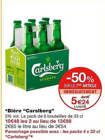 Bière "carslberg"